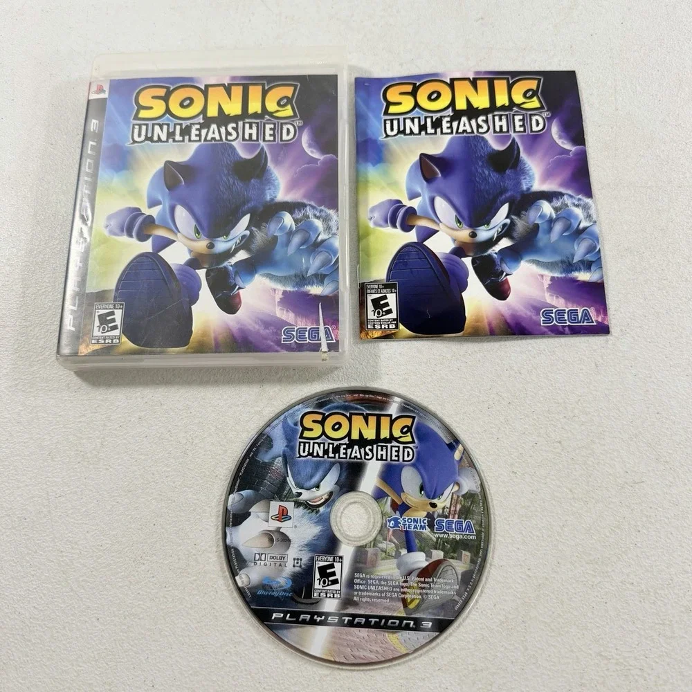 Sonic Unleashed (Sony PlayStation 3, 2008) PS3 Complete CIB TESTED WORKING